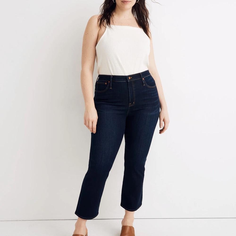 Madewell Curvy Cali Demi - boot jeans -size 30 - dark wash